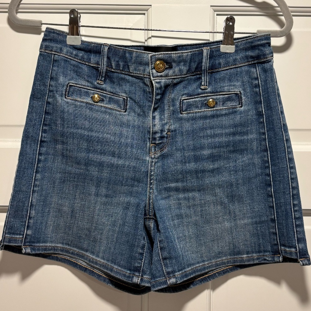 New Without Tag White House Black Market High Rise Novelty Pocket Short Size 2